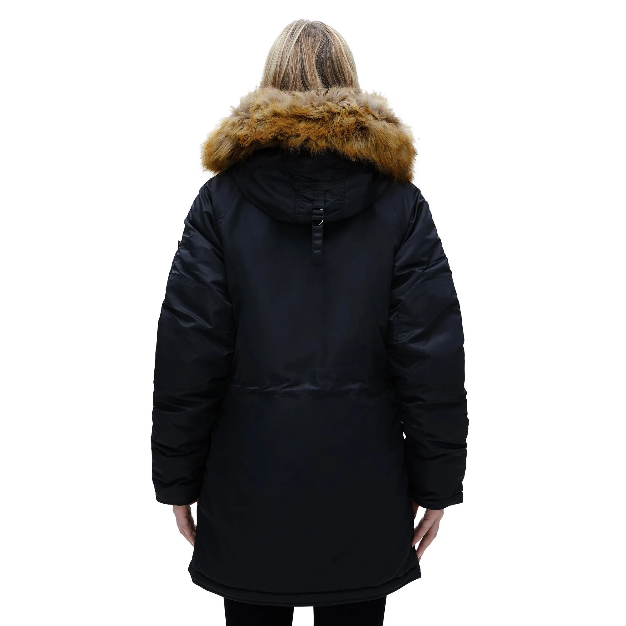 ALPHA N-3B W PARKA (BLACK)