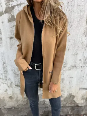 Autumn/Winter Duffle Coat Zipper Down