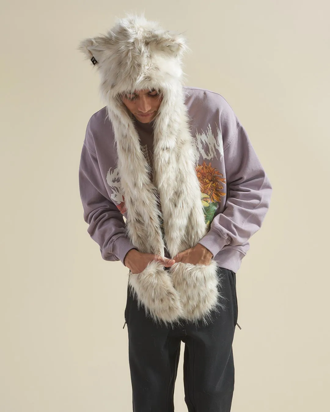 Baby Snow Leopard SpiritHood