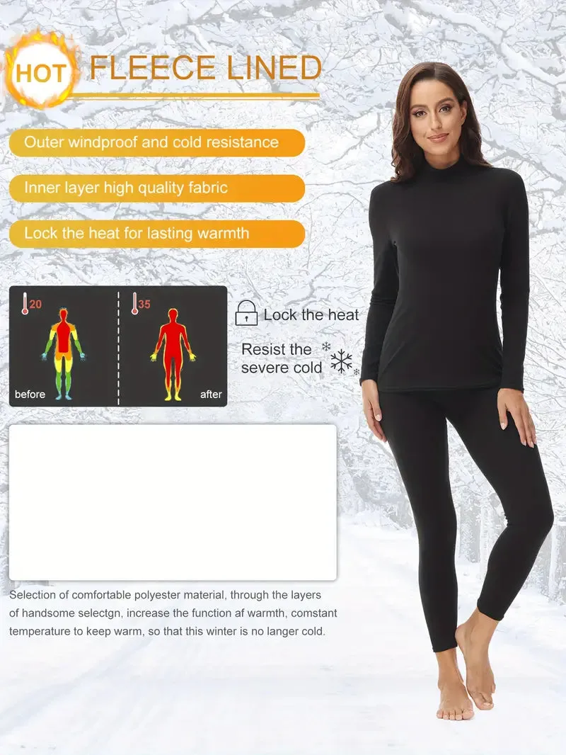 Brit & Boho™ I Miya Long Sleeve Thermal Underwear Set