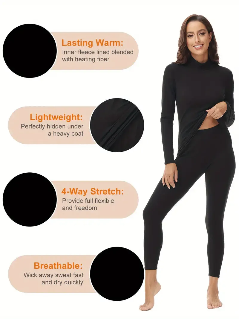 Brit & Boho™ I Miya Long Sleeve Thermal Underwear Set