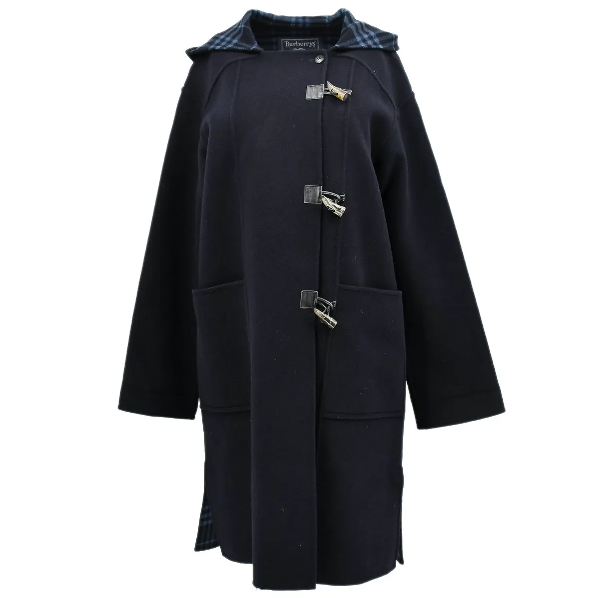 BURBERRYs Hooded Duffle Coat Dark Navy #9AR 171705