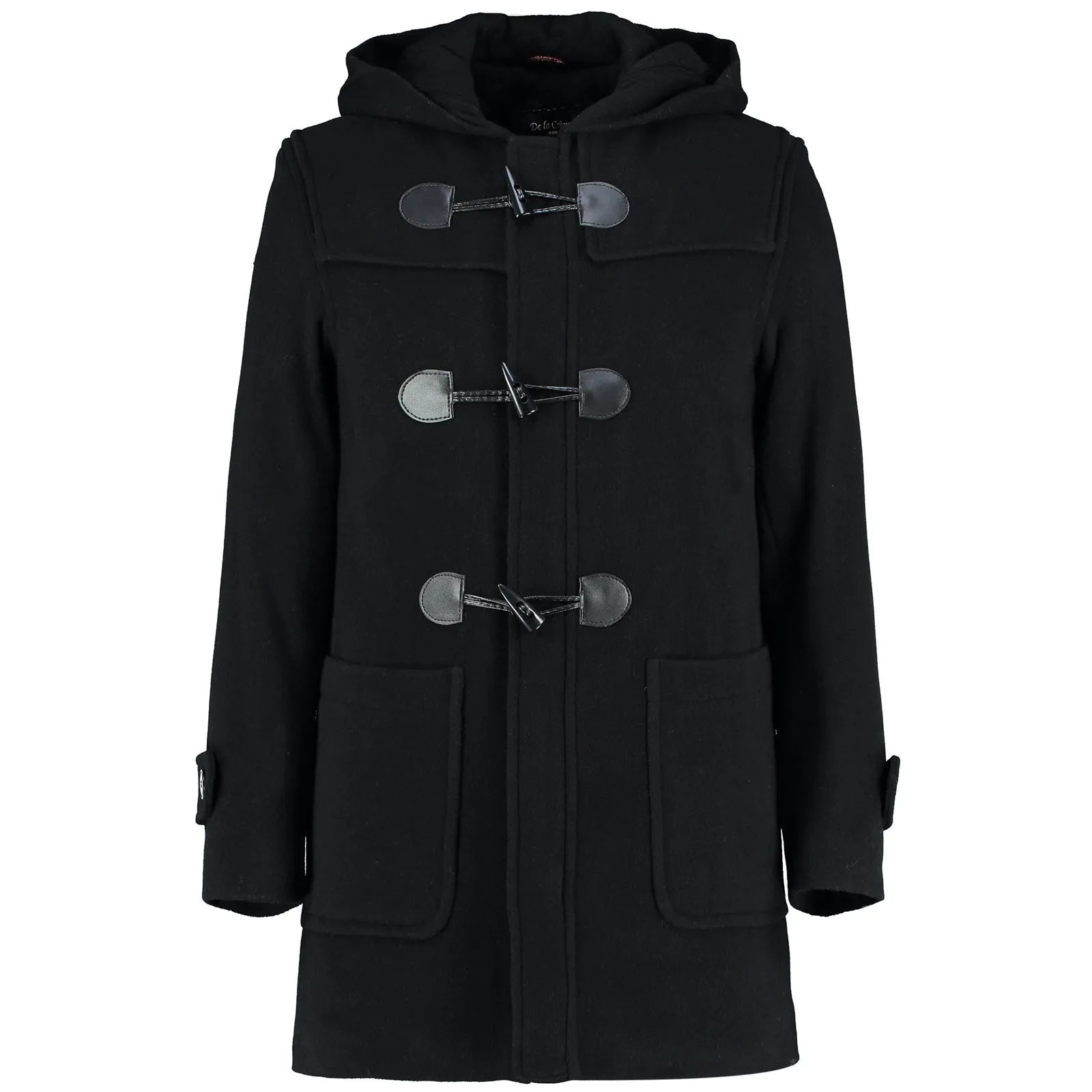 CLAREMONT - Mens Wool Blend Hooded Duffle Coat