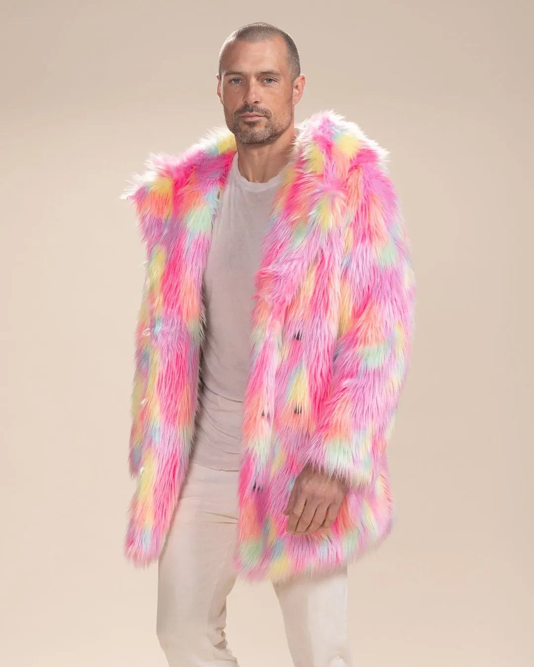 Classic Men's Faux Fur Coat | Dreamland Cat