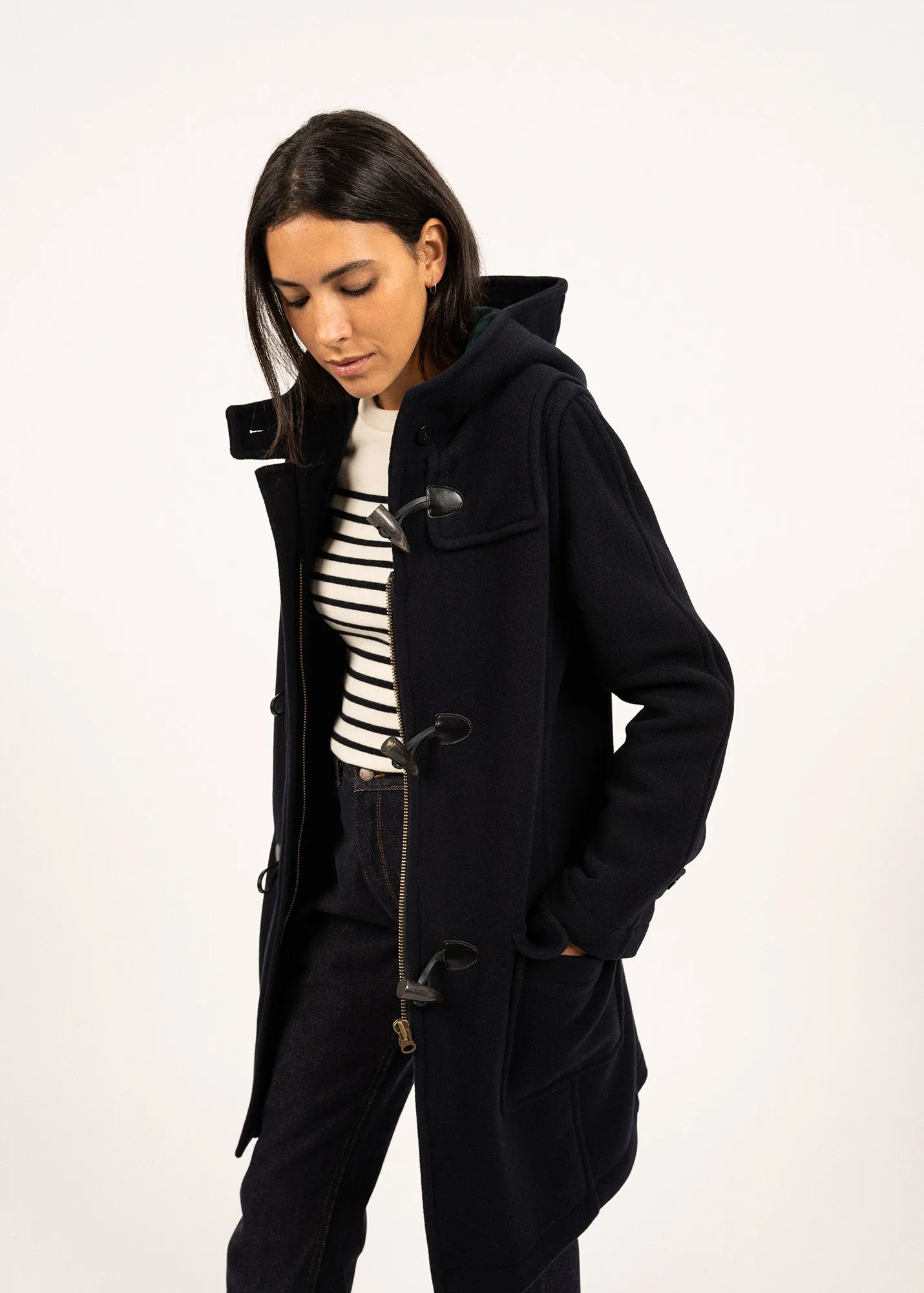 Duffle-coat Arctique - en drap de laine (NAVY)