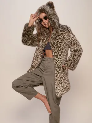 Forest Leopard Luxe Classic Faux Fur Coat | Women's