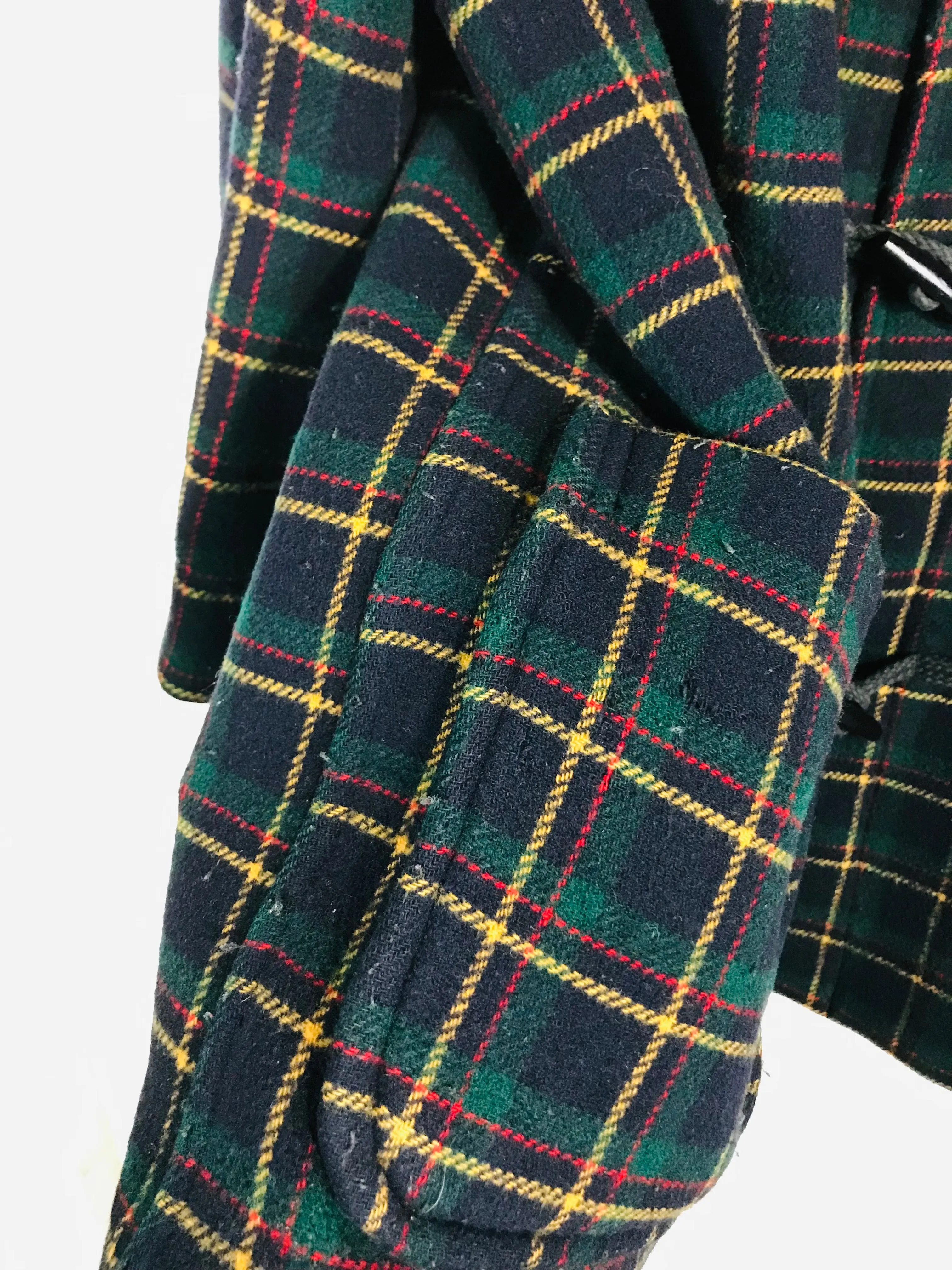 Gloverall Women's Wool Check Gingham Duffle Coat | EU40 UK12 | Multicoloured