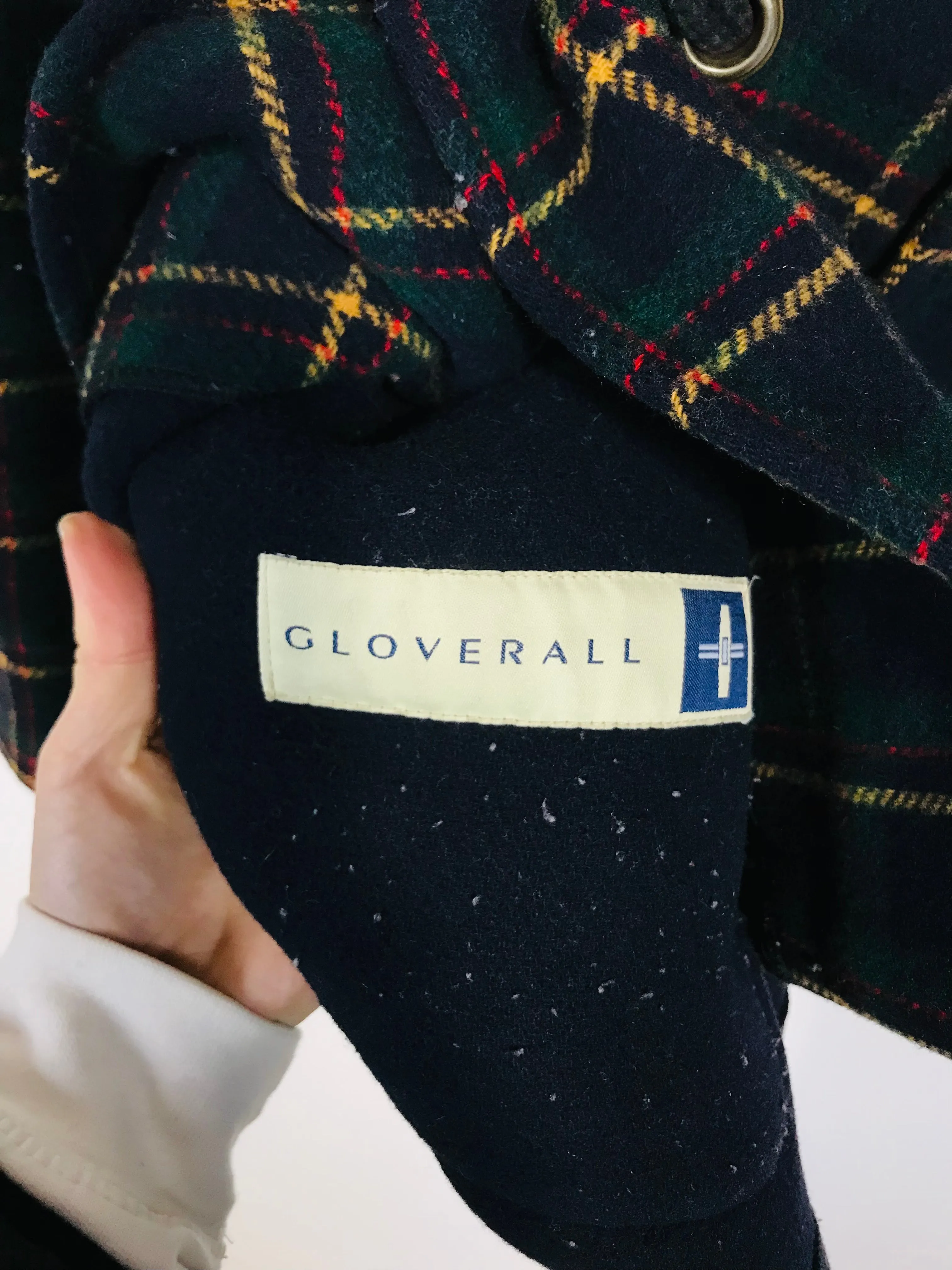 Gloverall Women's Wool Check Gingham Duffle Coat | EU40 UK12 | Multicoloured