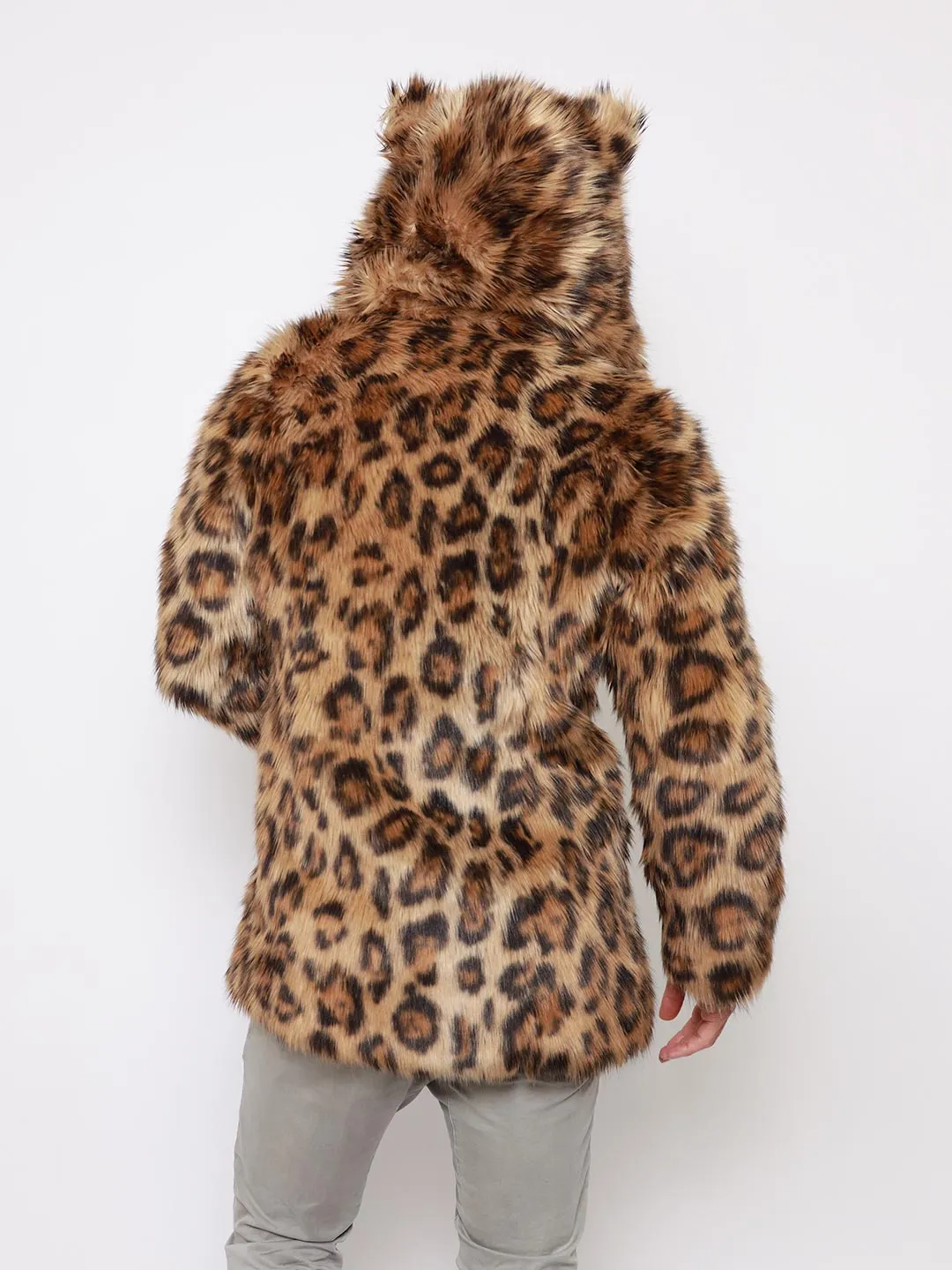 Javan Leopard Classic Faux Fur Coat *Almost Purfect*  | Men's