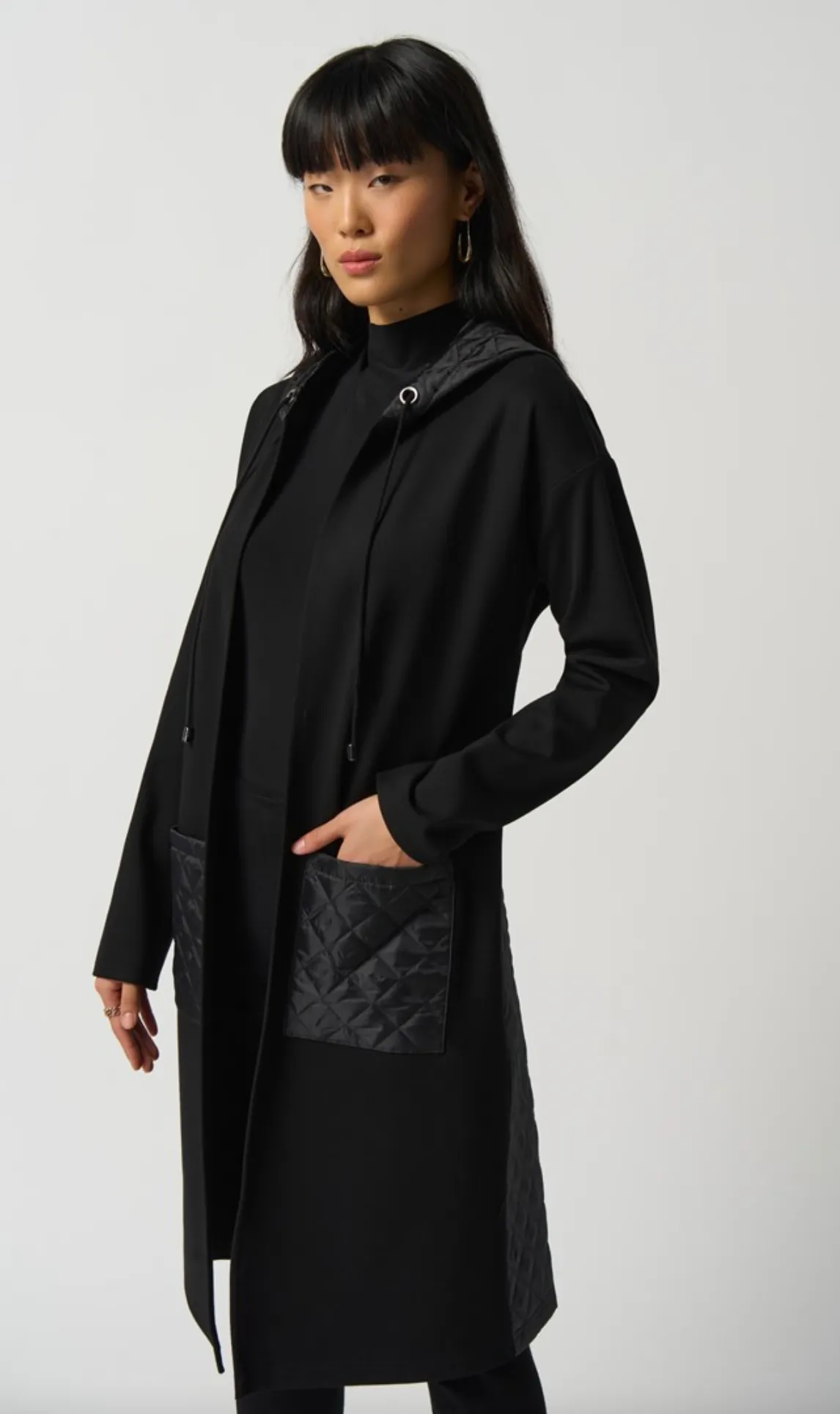 Joseph Ribkoff Quilted Hooded Jacket