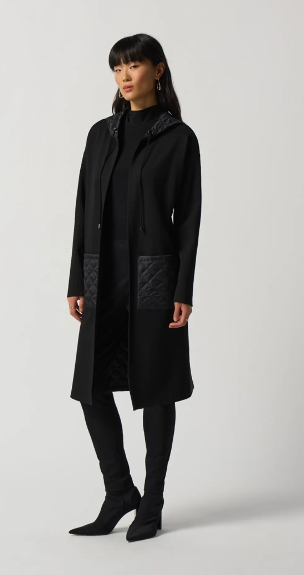 Joseph Ribkoff Quilted Hooded Jacket