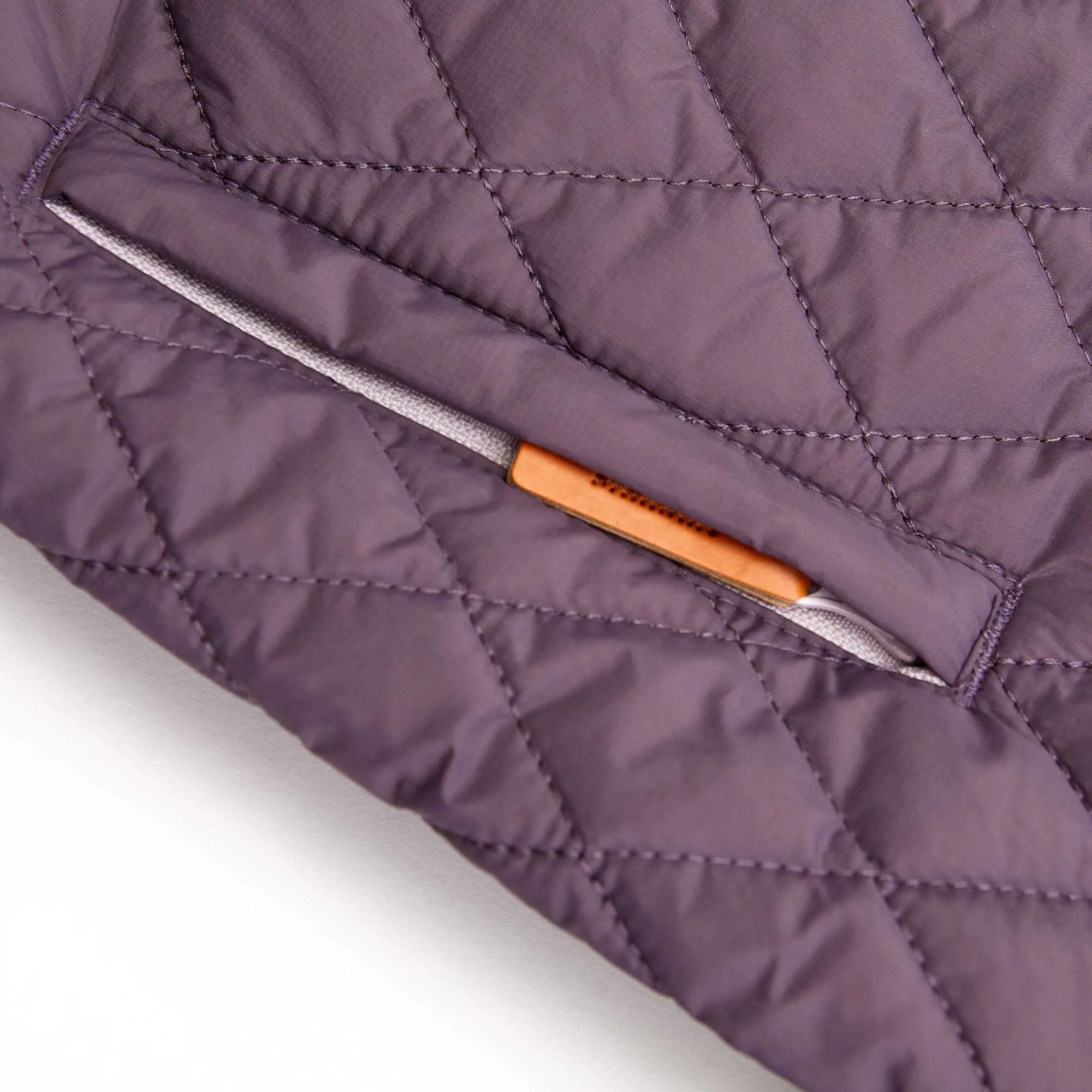 Kids' Quilted Puffer Jacket in Dusty Purple