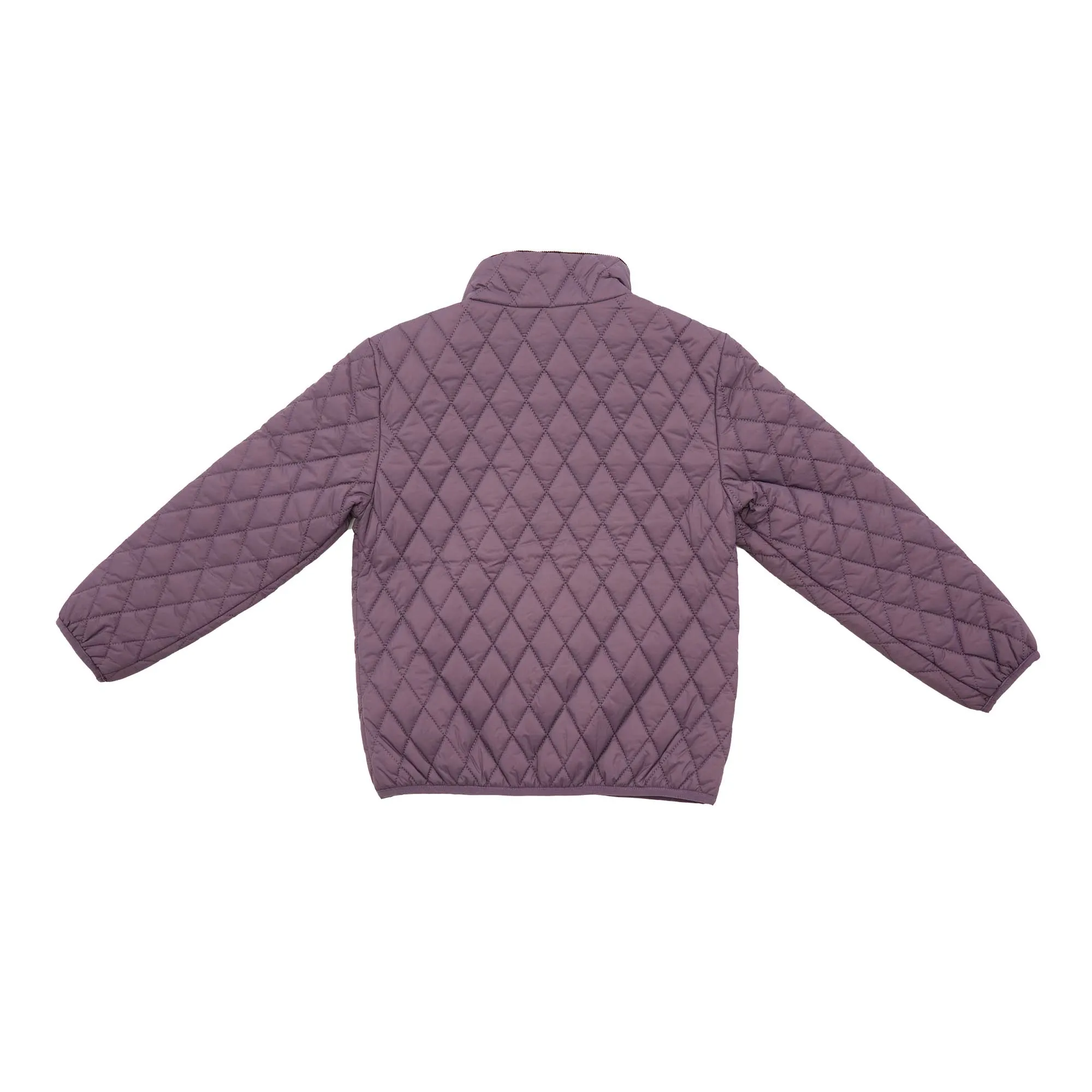 Kids' Quilted Puffer Jacket in Dusty Purple