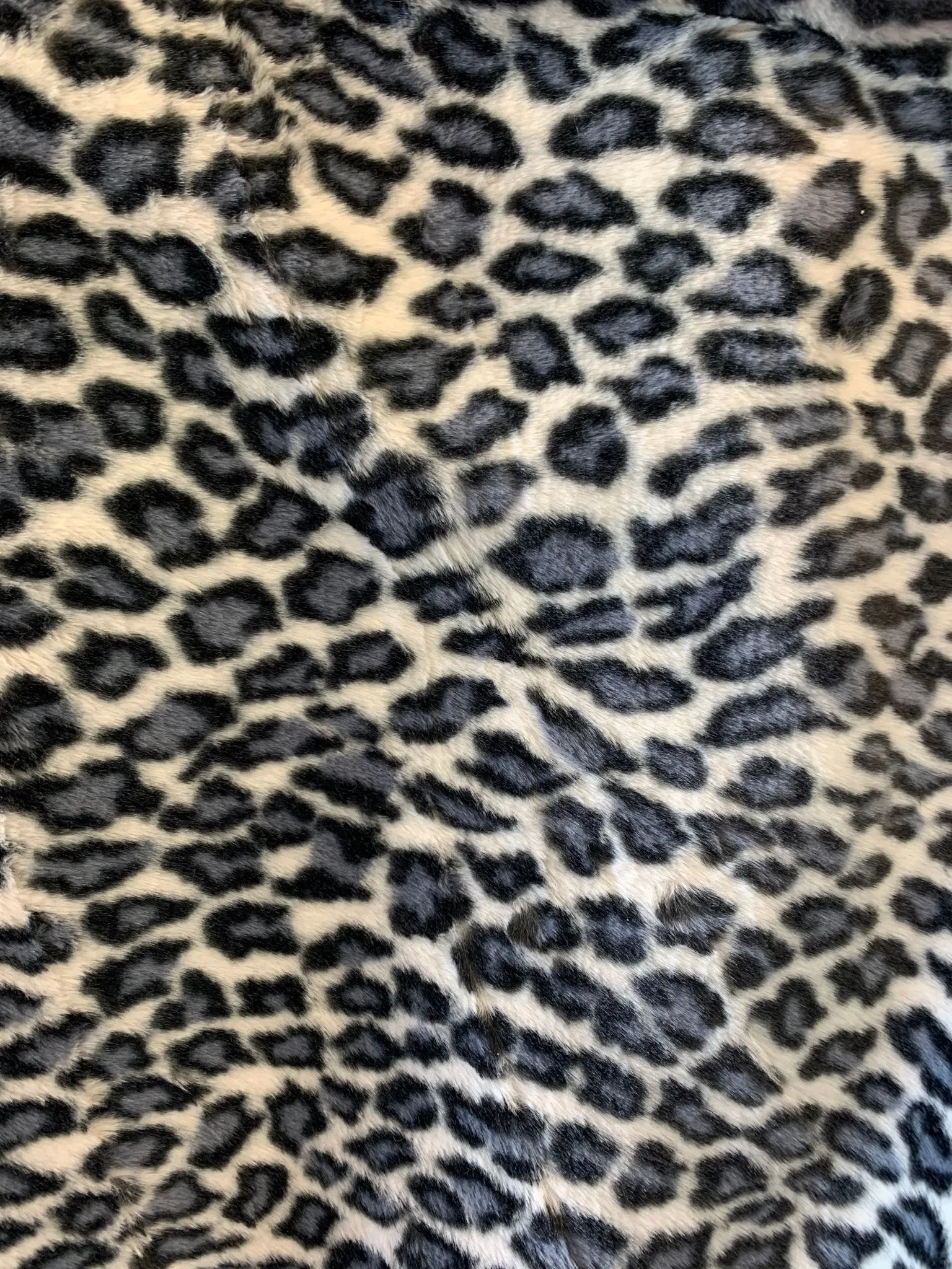 Leopard Fake Faux Fur Fabric By The Yard - Faux Fur Material Fashion Fabric