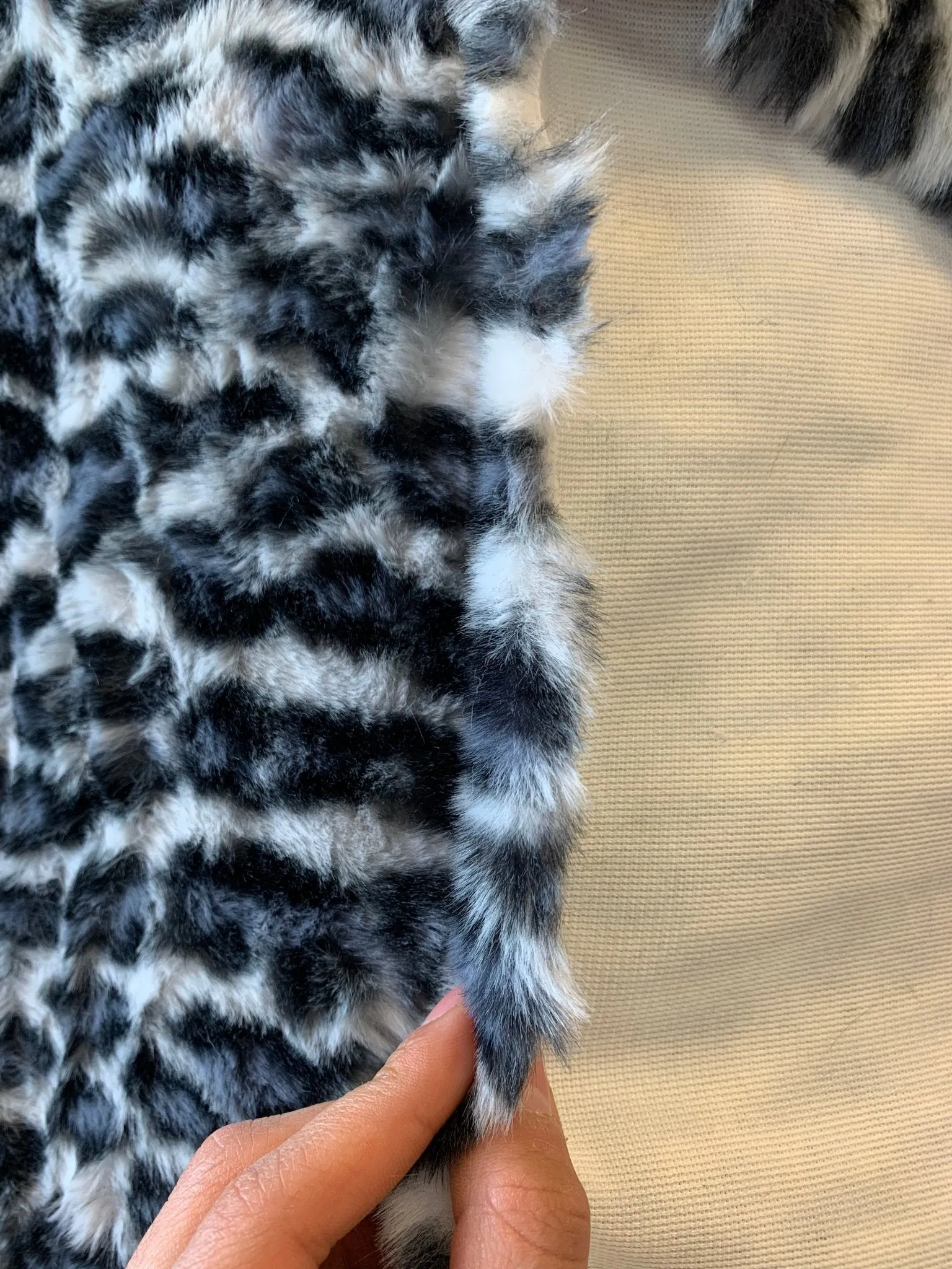 Leopard Fake Faux Fur Fabric By The Yard - Faux Fur Material Fashion Fabric