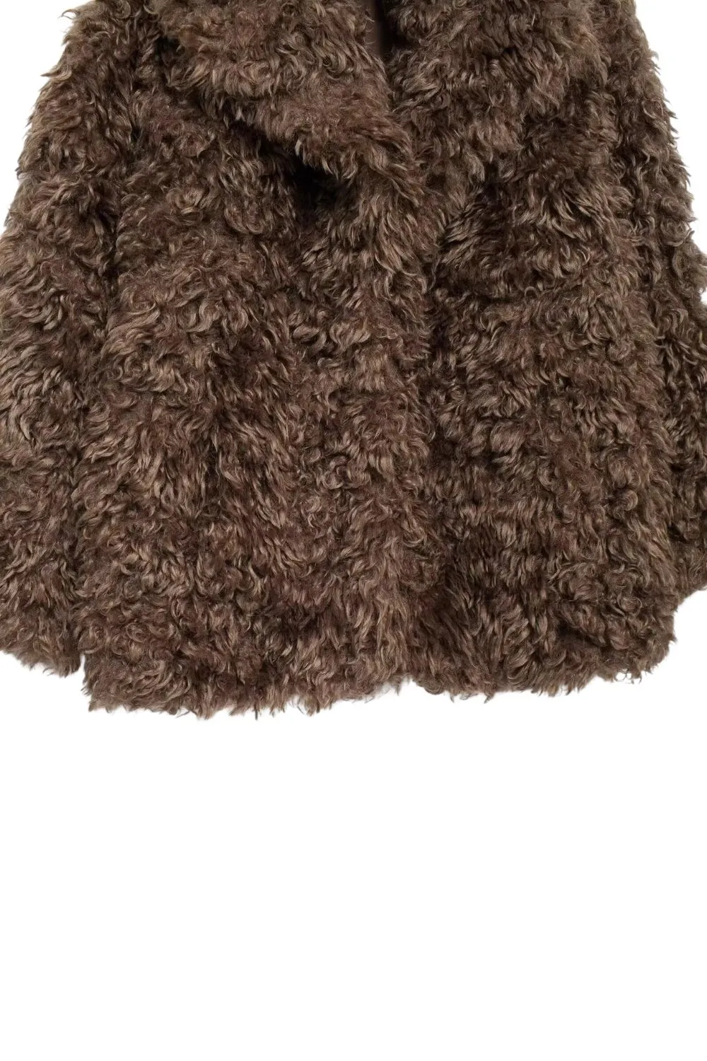 'Lucy' Faux Fur-Effect Short Coat Outerwear