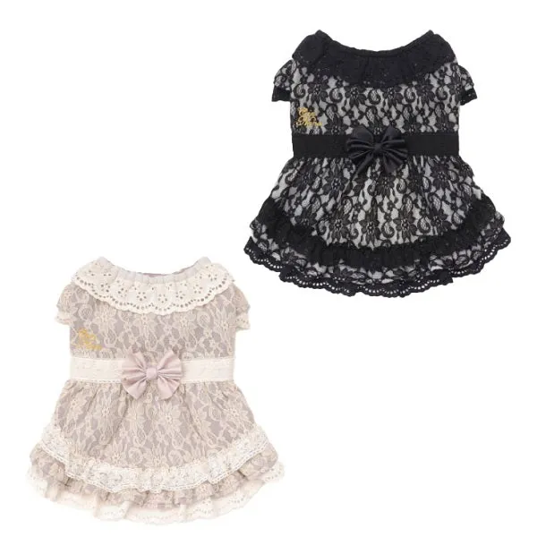 Luxury Frilly Cotton Lace Dress