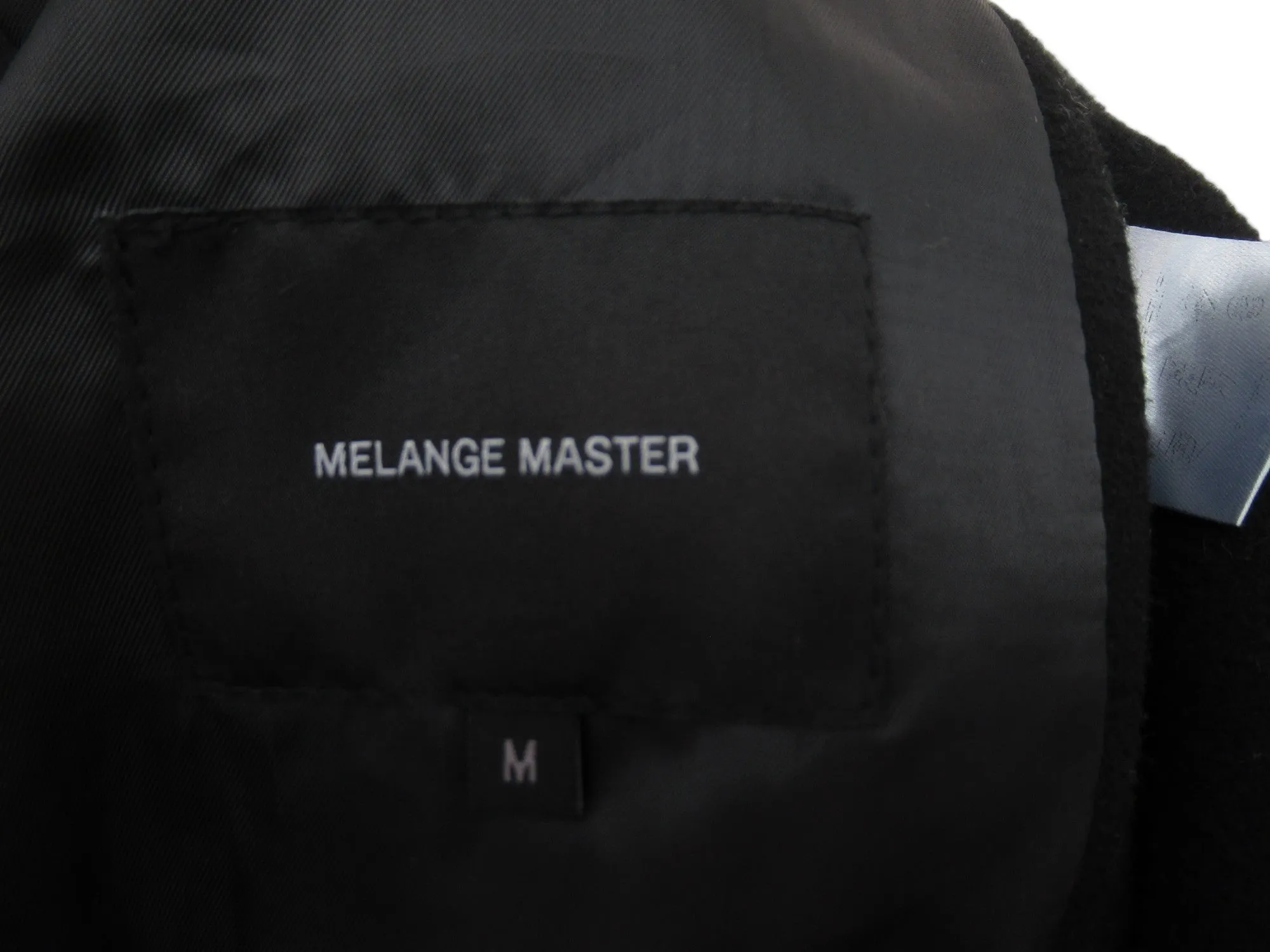 Melange Master Medium Black Duffle Coat Menswear | Preloved