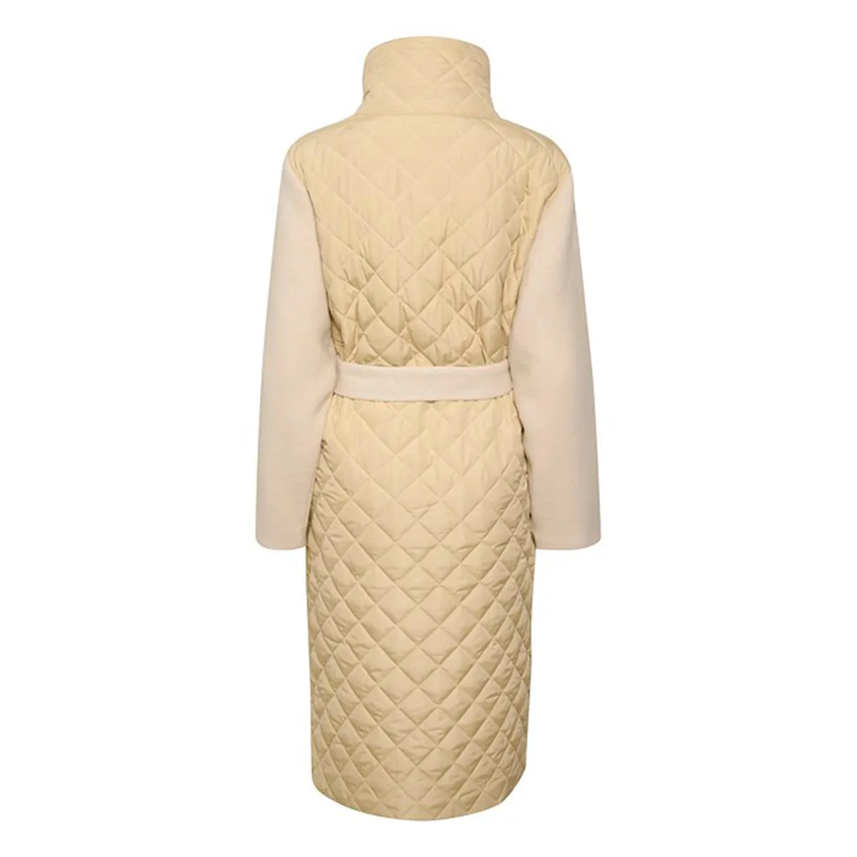 Melda quilted coat sand dollar