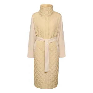 Melda quilted coat sand dollar