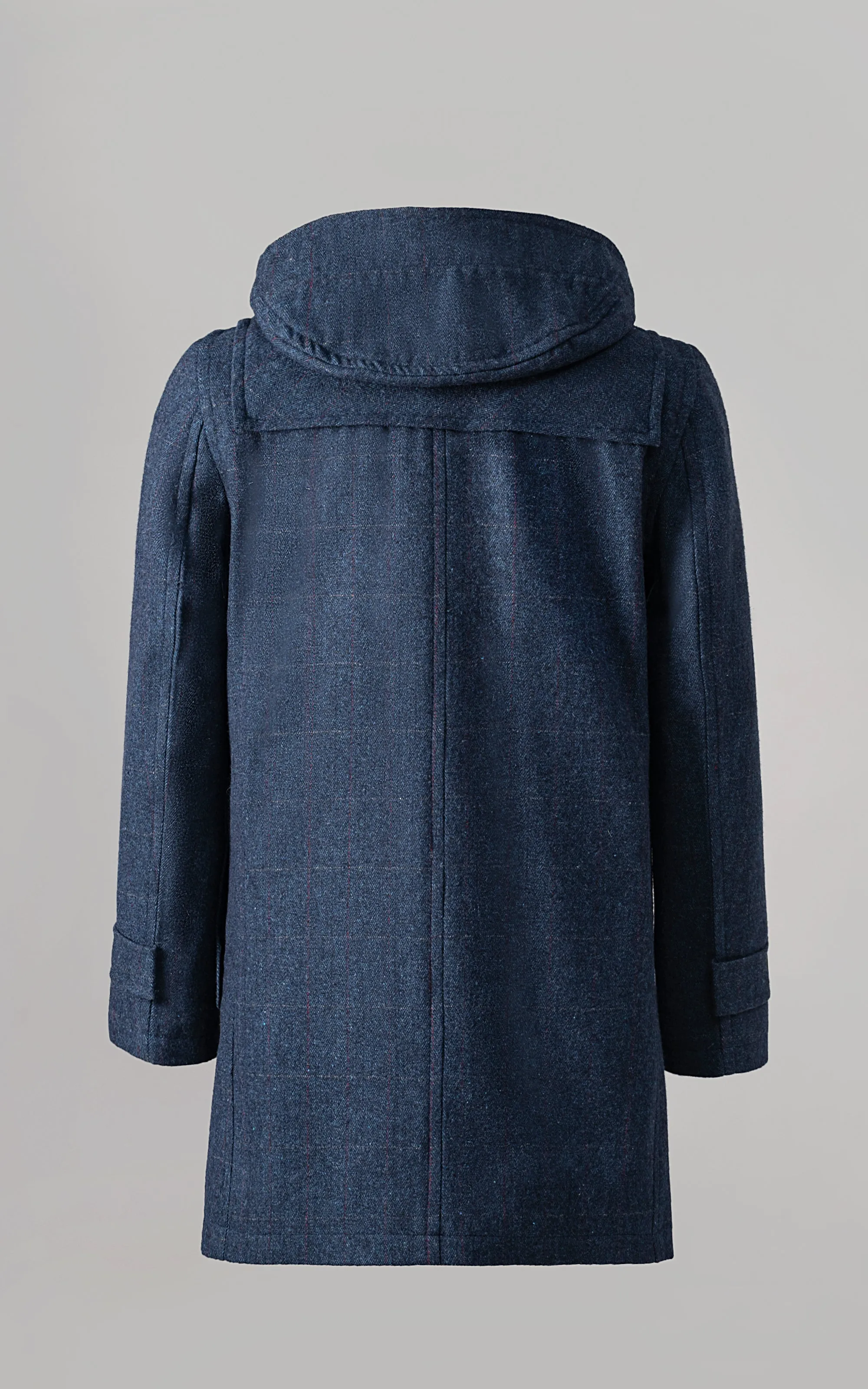 MEN'S HOODED DUFFLE COAT BLUE