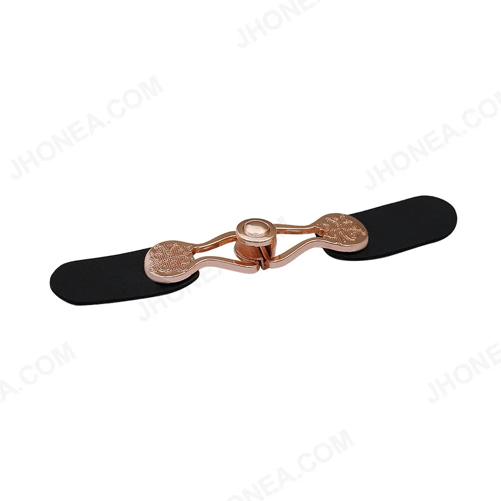 PU Leather Buckle with Metal Closure Clasp for Jackets