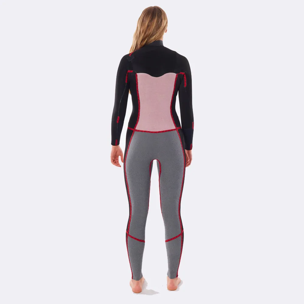 Rip Curl Womens Dawn Patrol 5/3mm Chest Zip Winter Wetsuit - Navy