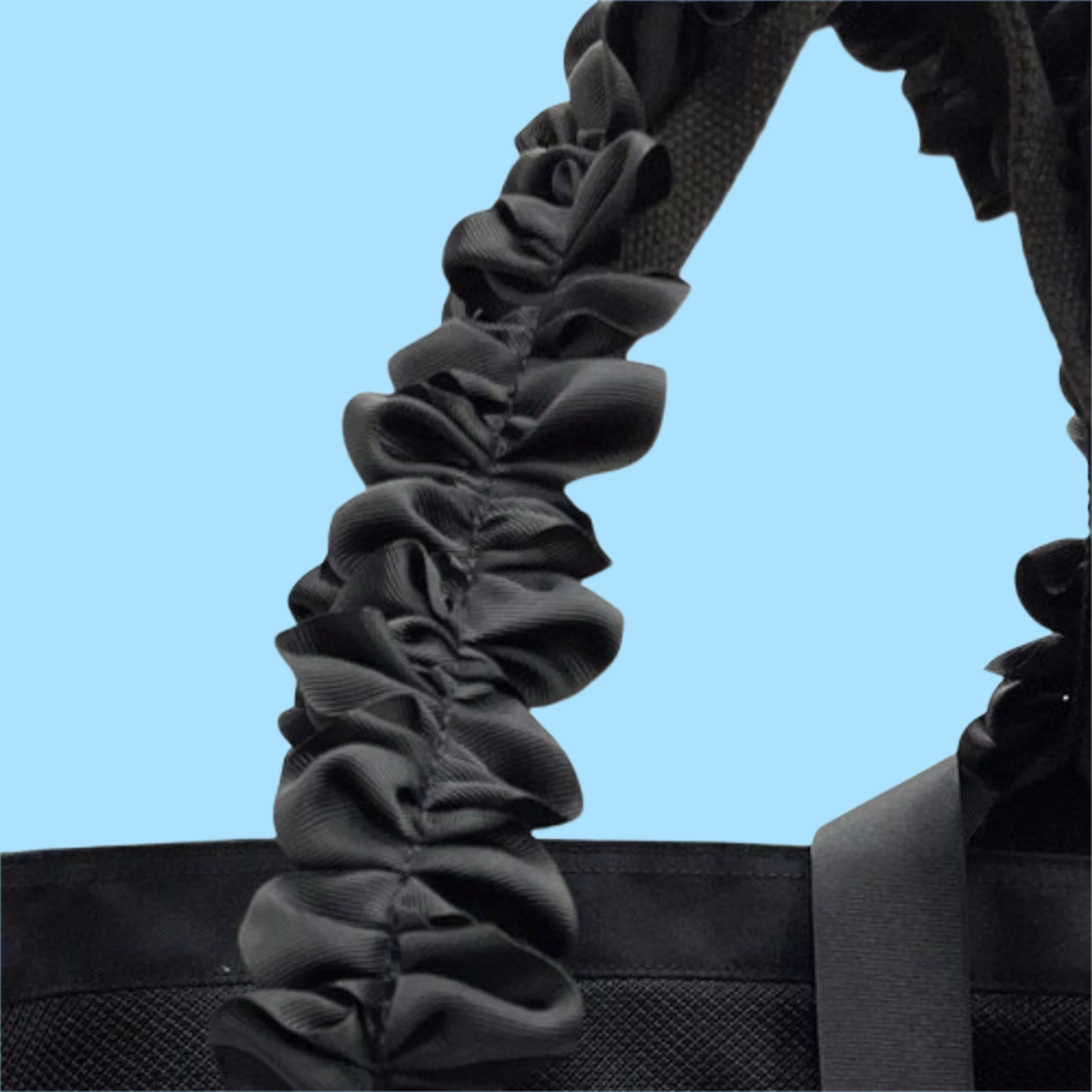 Ruffle Handle Tote Carrier