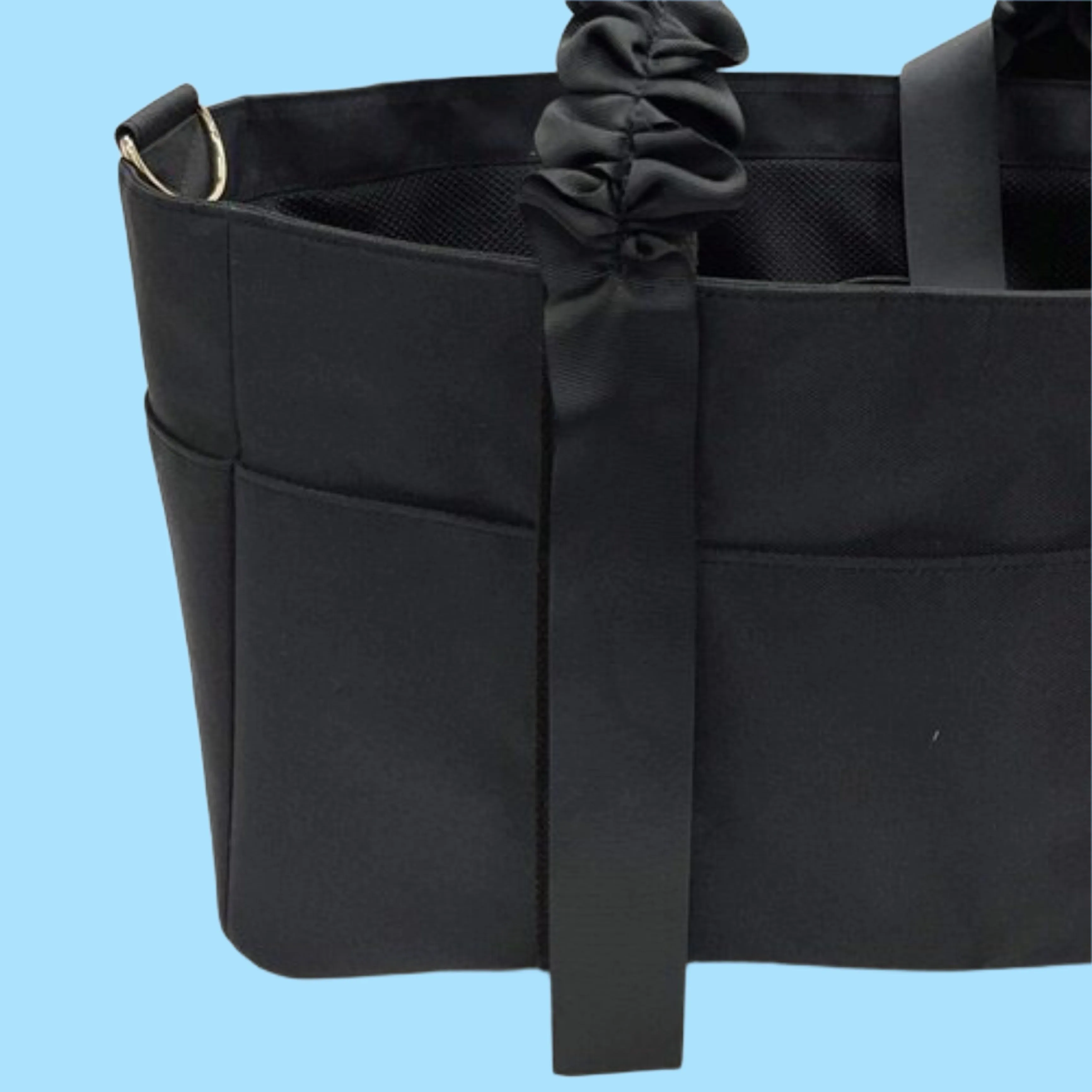 Ruffle Handle Tote Carrier