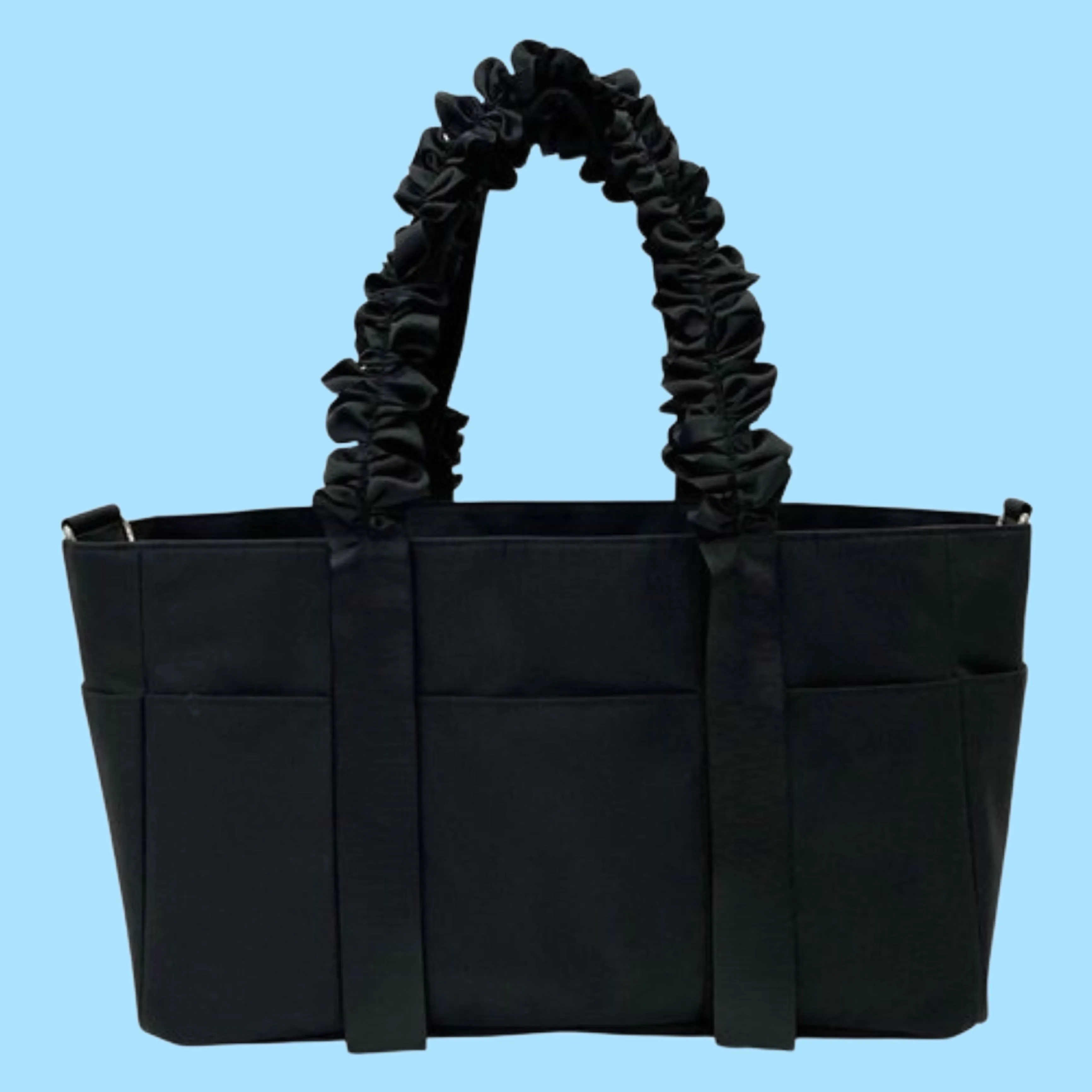 Ruffle Handle Tote Carrier