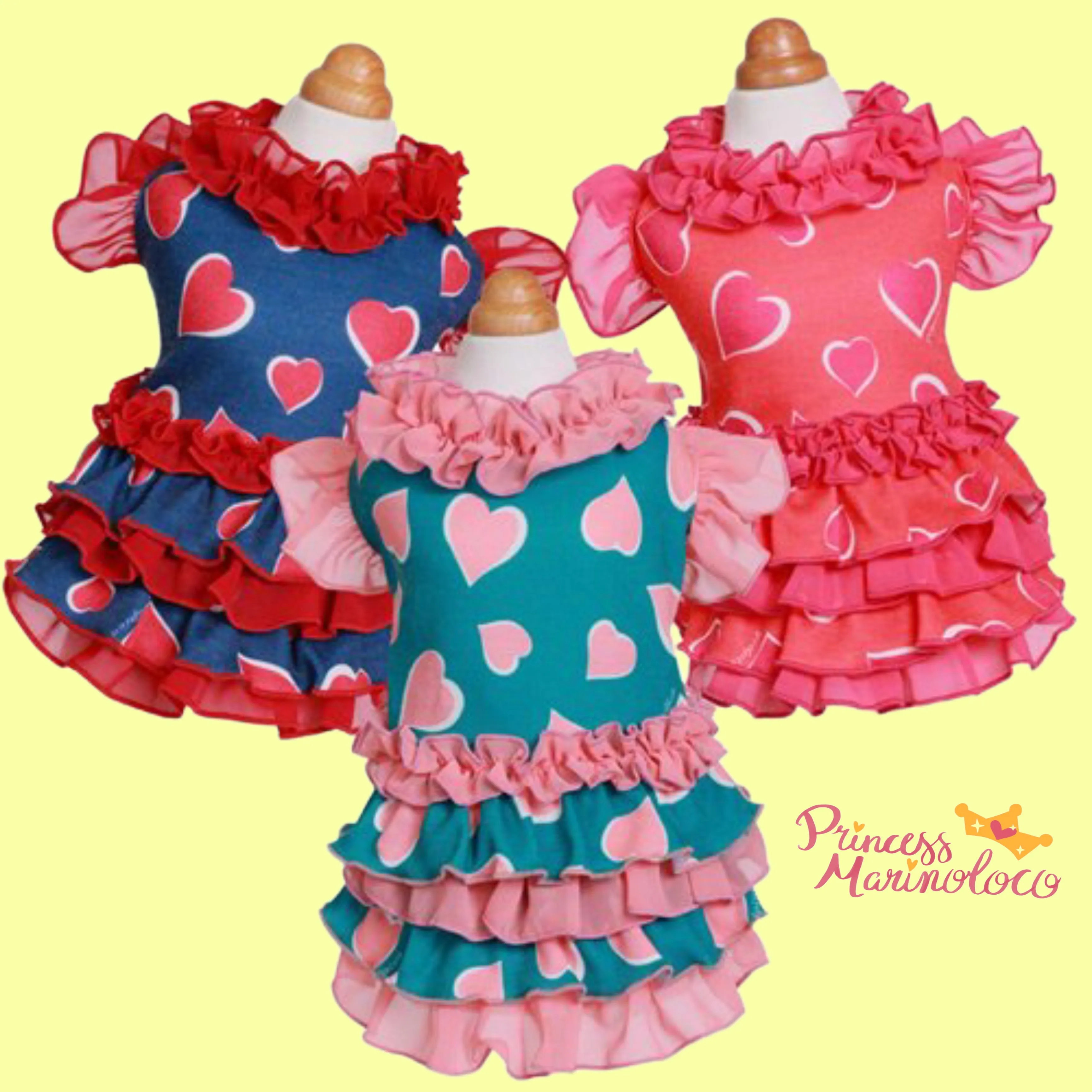 Ruffle Heart Pretty Dress