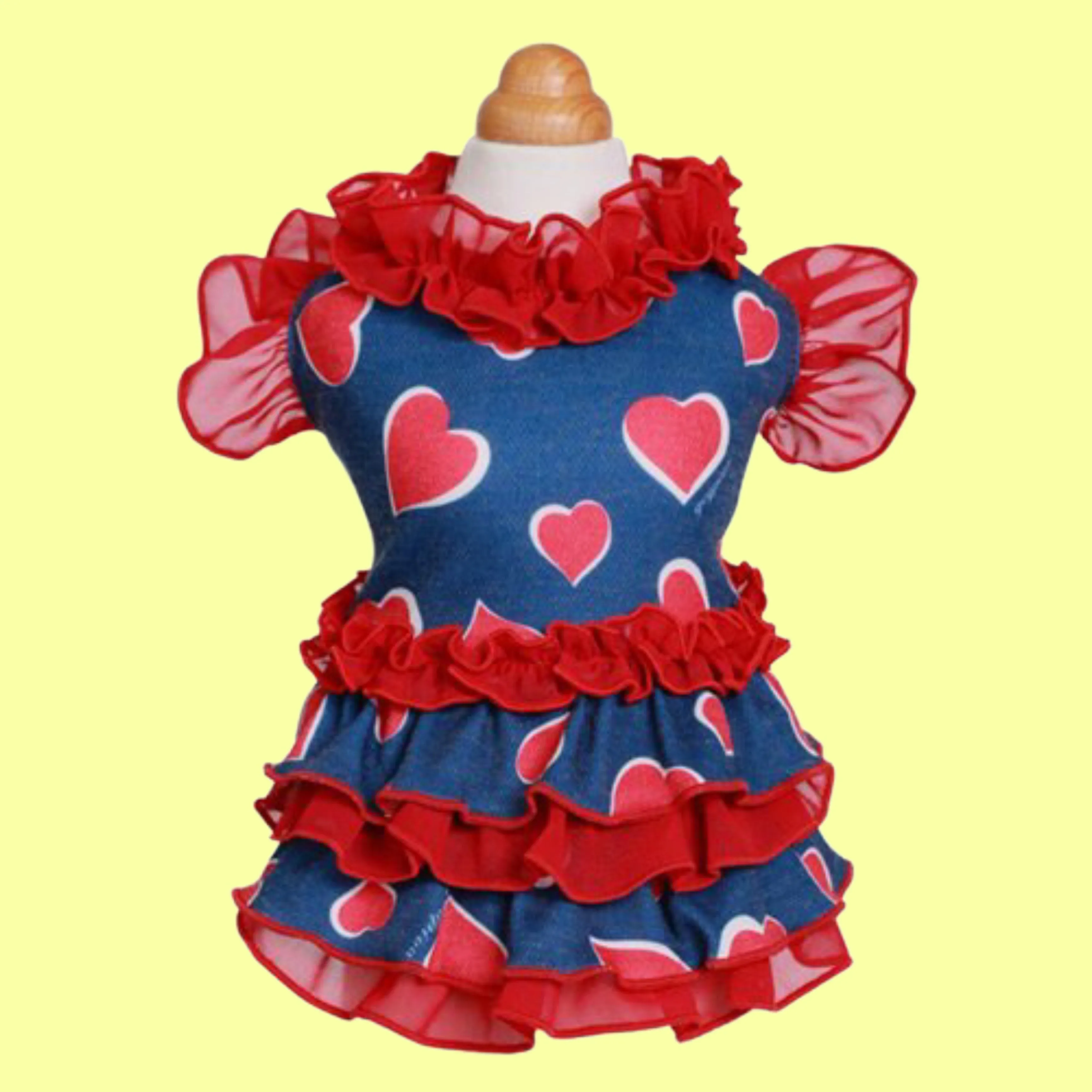 Ruffle Heart Pretty Dress