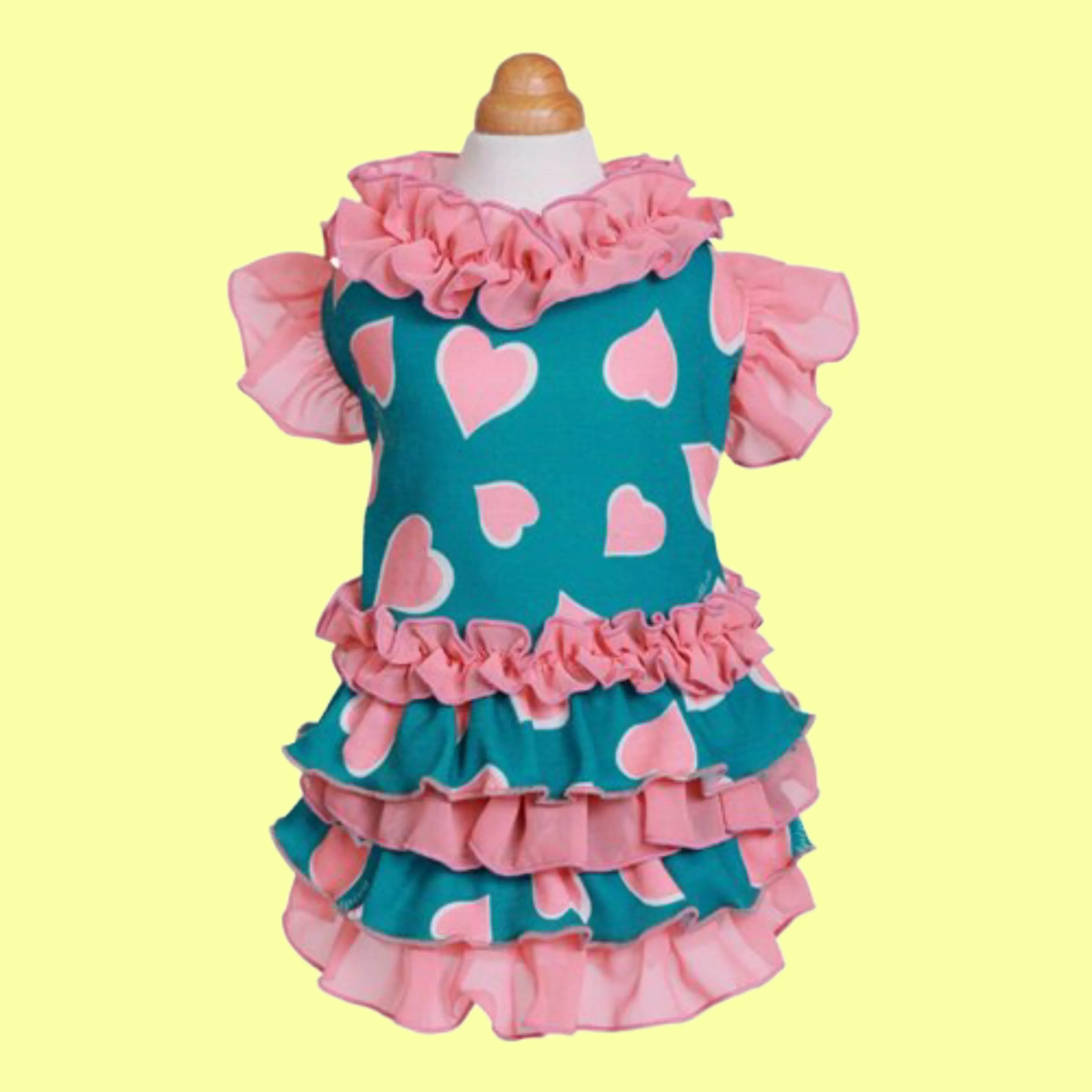 Ruffle Heart Pretty Dress