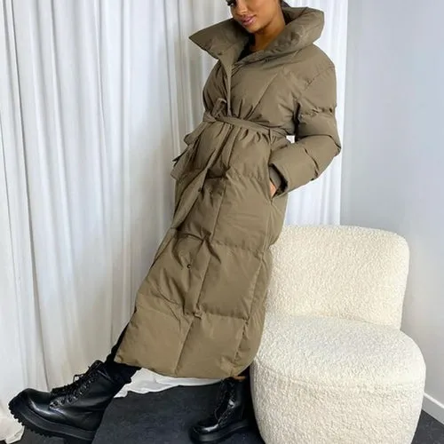 Thick Loose Parkas Women Fashion Solid Covered Button Coats