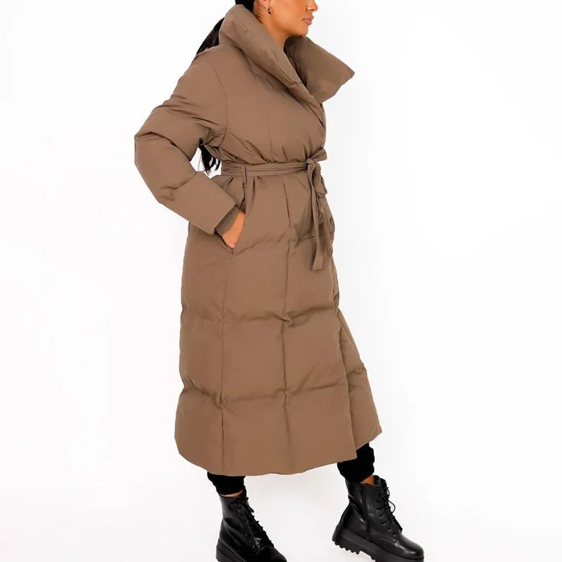 Thick Loose Parkas Women Fashion Solid Covered Button Coats