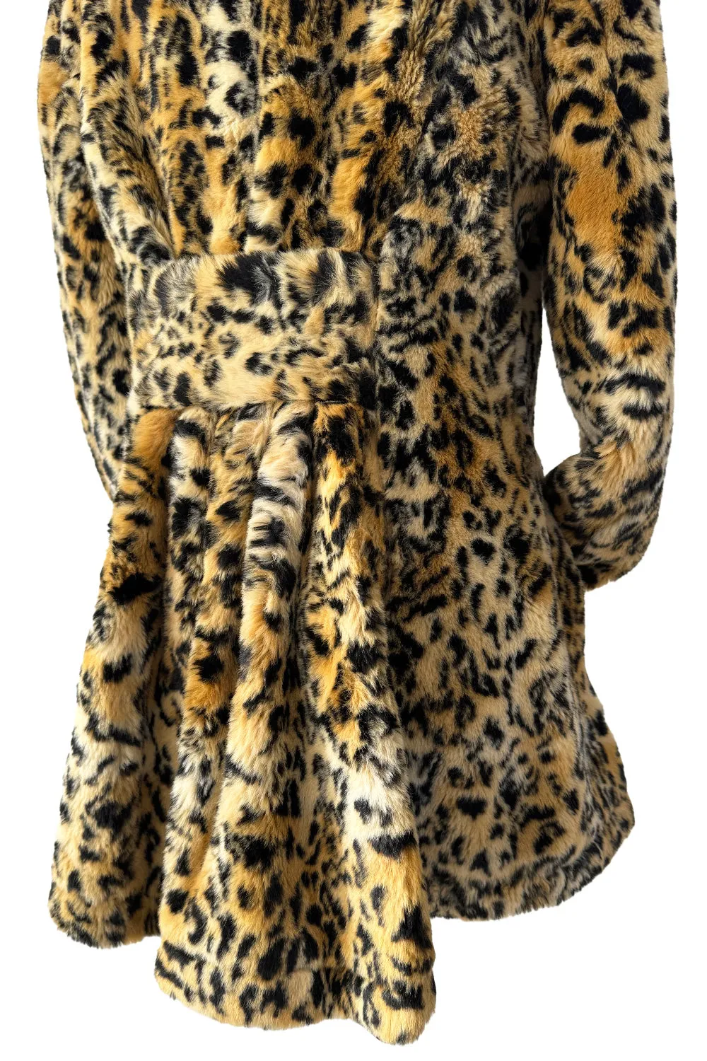 Vintage Vivienne Westwood Soft Faux Fur Leopard Print Jacket W Back Swag