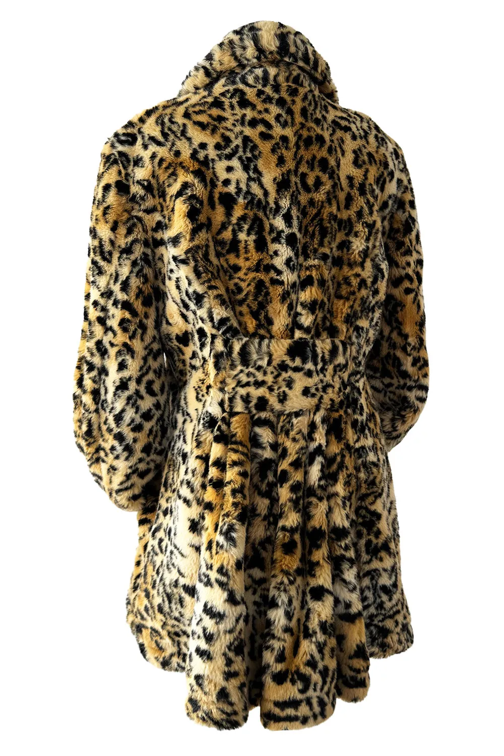 Vintage Vivienne Westwood Soft Faux Fur Leopard Print Jacket W Back Swag