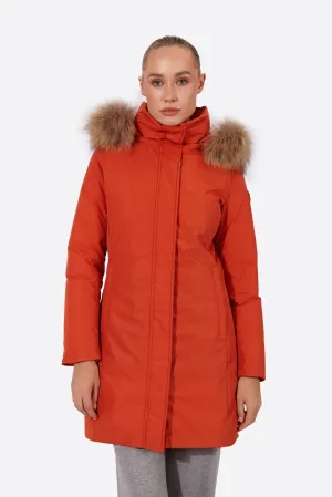 Women's parka SNOWFALL NARANJA