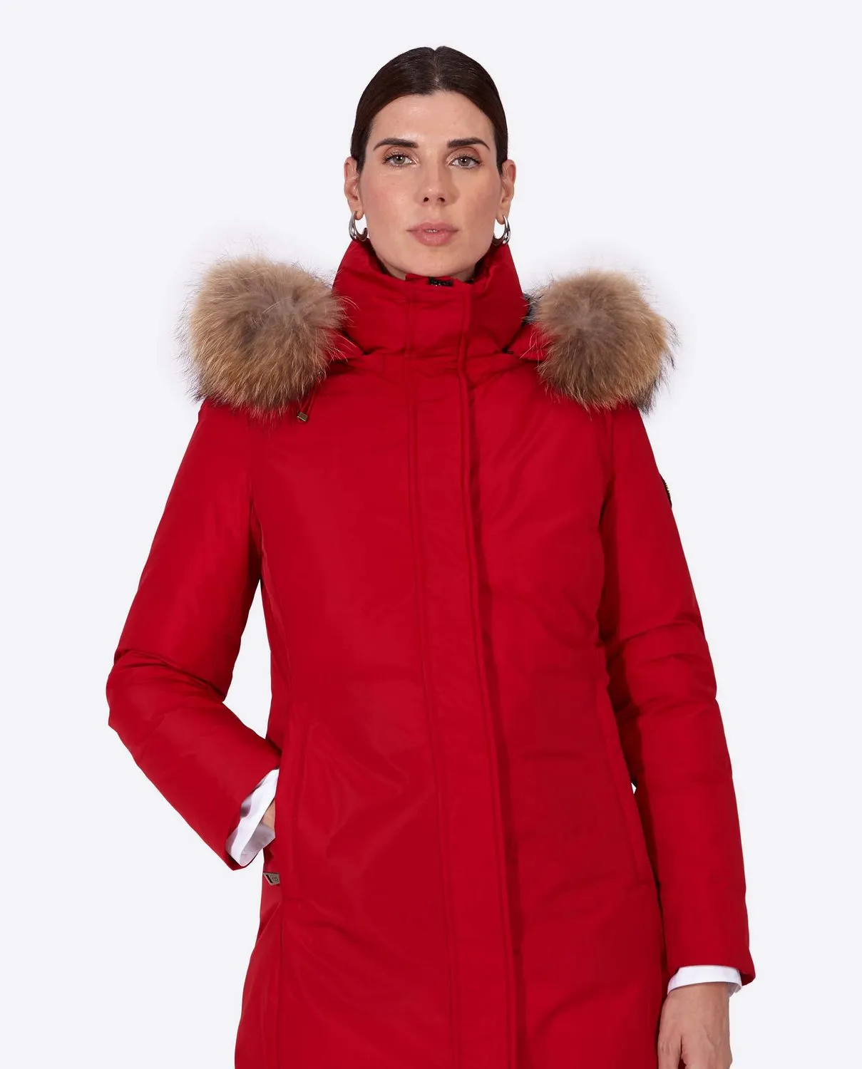 Women's parka SNOWFALL Rojo