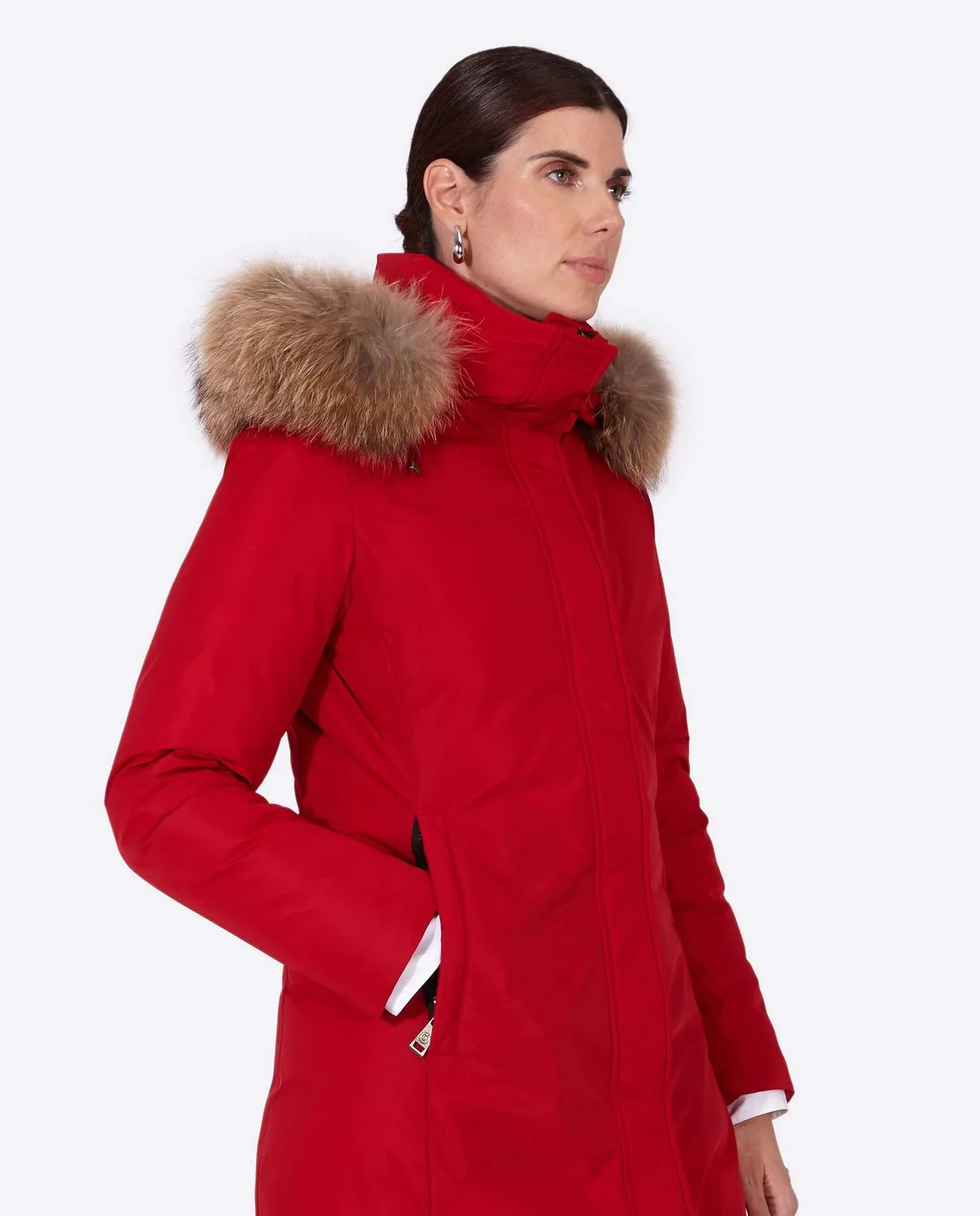 Women's parka SNOWFALL Rojo