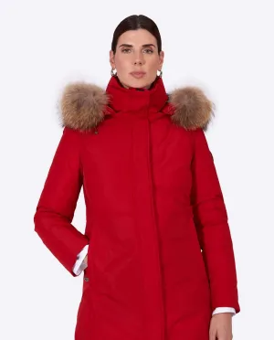 Women's parka SNOWFALL Rojo