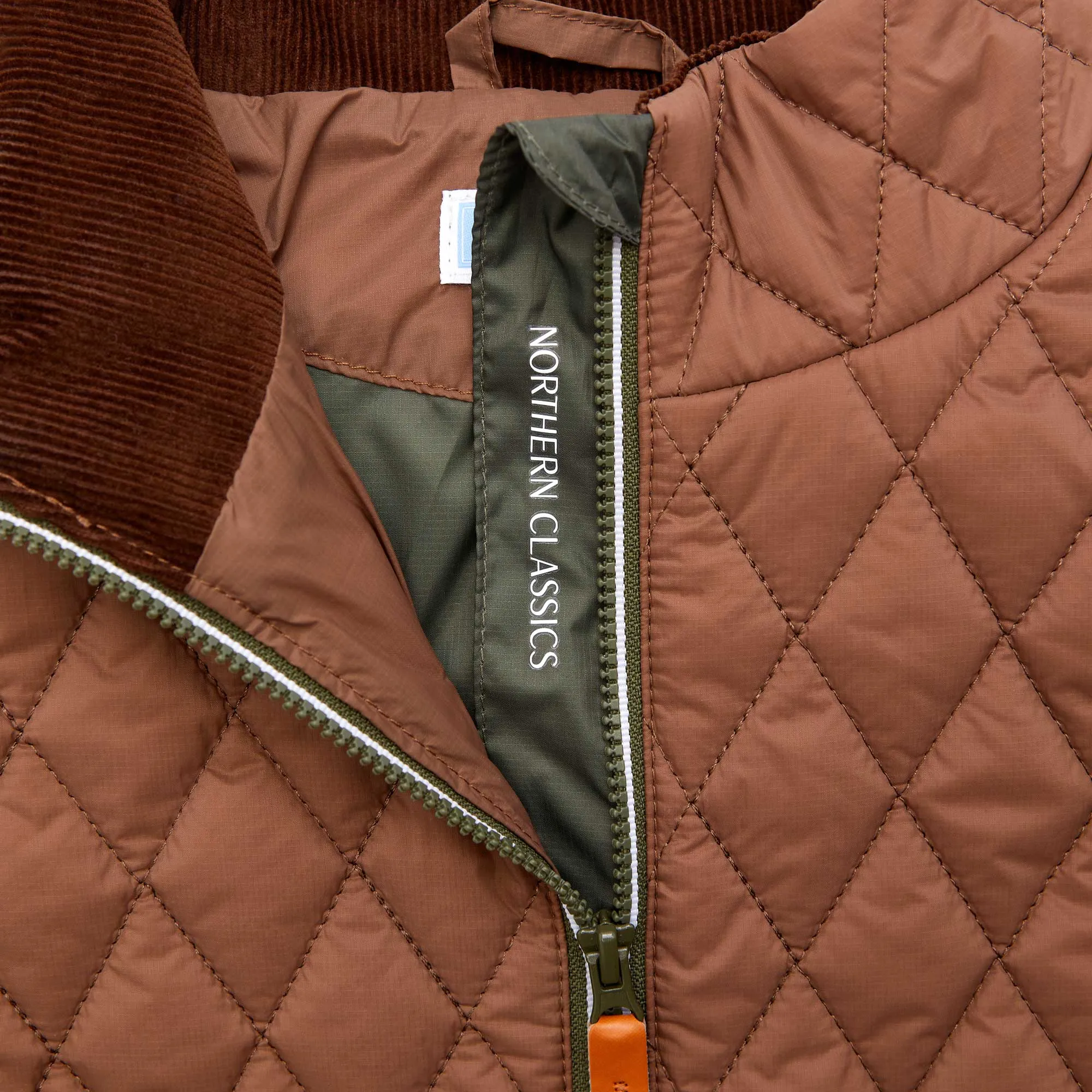 Women's Quilted Puffer Jacket in Cocoa Brown